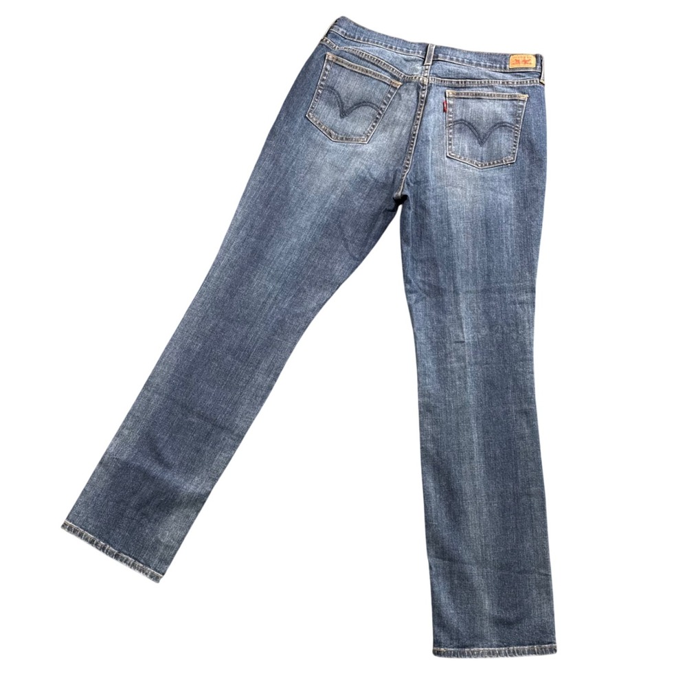 Levi's 505 Straight Leg Jeans Womens 14 Curvy Medium Wash Normcore Capsule Denim - Picture 4 of 13